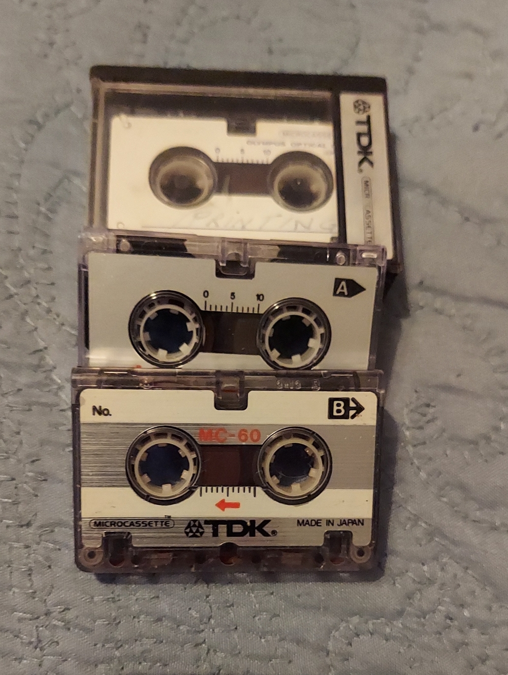Silver Microcassette MC-60 (Silver) - Portable Audio Tape Pack